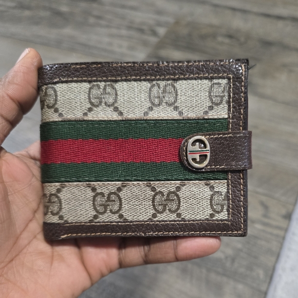 GUCCI Vintage Sherry Line Mens Wallet - Picture 1 of 12